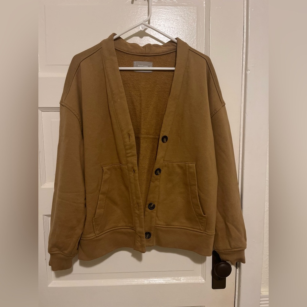 EVERLANE Burnt Sand Buttoned Cardigan
Size medium
